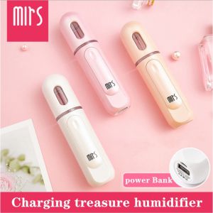 Ready Stock+Free Rechargeable Nano Face Steamer Mister Portable Mini Sprayer Handheld Water Meter USB Charging Treasure Humidifier