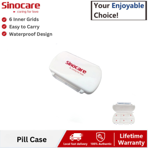 Sinocare 1pc Pill Case For Tablets 6 Grids Medicine Pills Organizer  Drug  Capsule Plastic Storage Box  Travel Pill Box