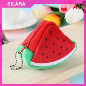 SILARA Cute Fruit Wallet Plush Coin Purse Women Change Purse Money bag Coin Purse Cartoon Fashion Sweet For Girl Gift Multifunction New