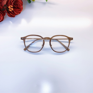 [3-5/8 Hoàn Tiền 25%] Gọng kính tròn bầu thời trang nhiều màu sắc cỡ to nam nữ 01265A