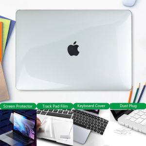 5 in 1 Matte Hard case for 225 Macbook Air 13/ 15 Pro 13/14 inch case Air 13 M1 M2 M3 M4 Retina Cover Protect With Screen Protect Trackpad Film Dust Plug Skin Keyboard Cover