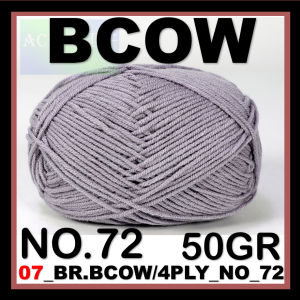 Benang Rajut Katun Susu 4 PLY milk cotton BCOW +50Gram Bagian 2