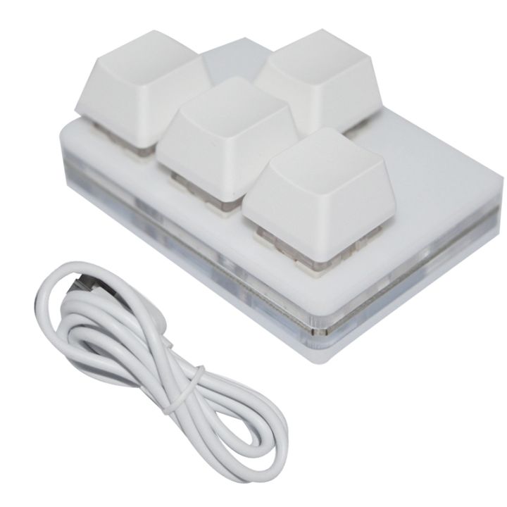 USB Mini Keyboard for Photoshop Drawing Gaming 4 Key Programmable ...