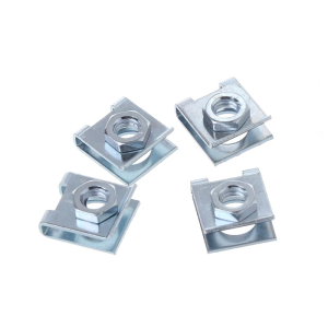 Automotive Car License Plate Fasteners Buckle Suitable 6mm Screw Rivet Fixed Retaining Clips Metal M6 Nut U-type Gasket