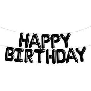 Paket Balon Ulang Tahun Dekorasi set Black White Premium Hitam Putih