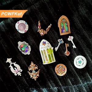 【PCWFKef】 ชุดเชิงเทียนสไตล์ยุโรปย้อนยุคแม่แบบ3D ตกแต่งเล็บทำจากซิลิโคนแม่พิมพ์สำหรับศิลปะเล็บดีไซน์แบบโปร่งใส