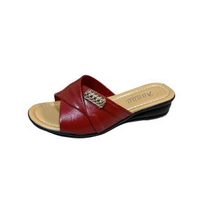 [Free Shipping] Plus-Size Wedge-Heeled Sandals With Rhinestone Embellishments WomenS New Summer Style Casual Beach Sandals With A Fish-Mouth Design