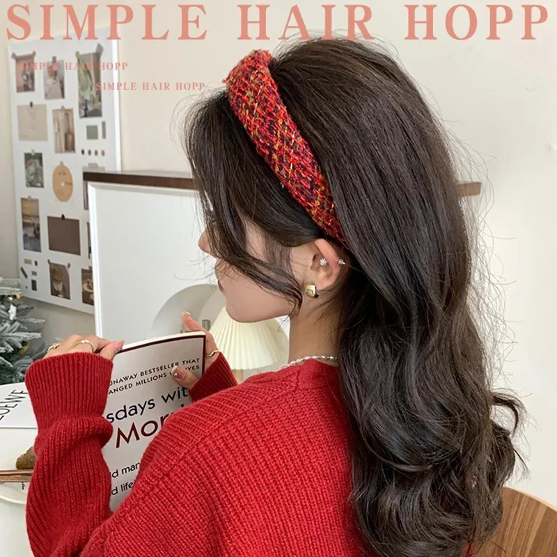 Hair Accessories Highend Ladies Sponge Headband Simple Widesided Fashion  Handmade Beaded Net Red Temperament Headbands Korean Drop D Dhxsi From 3,95  €