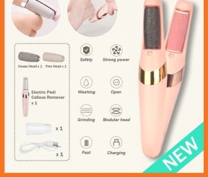 SCUDOS PF68ST Penghalus Kaki Portabel Elektrik Callus Remover Untuk Pedicure Menghilangkan Kulit Mati Dan Kapalan