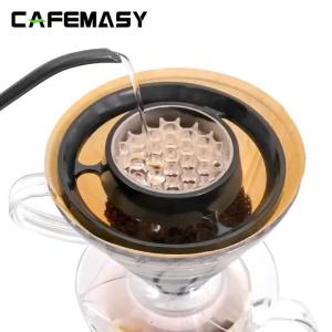 CAFEMASY Hand Brew Coffee Filter Drip Shower Portable Coffee Filter Coffee Maker Drip Coffee Tea Holder Reusable Paperless Pour Over