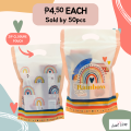 (50 PCS) PP1005 Rainbow Boho Hot Loot Bag Chips Bag Chipsbag Zip Candy Party Giveaway Souvenir. 