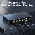 [kkdmm] Horaco 2,5g Ethernet Switch 5 Port 2500 MBit/s Netzwerk Switcher 10g SFP Uplink Hub Internet Splitter Auto MDI/MDIX Plug and Play. 