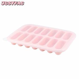 JCSYFAC Xúc Xích Maker khuôn 14 lưới Silicone DIY ham Hot Dog Làm khuôn mẫu với nắp nhà bếp hộ gia đình xúc xích bánh nướng công cụ khuôn mẫu