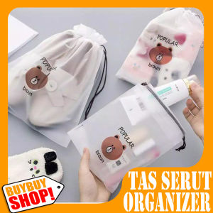TAS SERUT ANTI AIR / TRAVEL POUCH ORGANIZER / TAS MAKE UP KOSMETIK / POUCH LUCU
