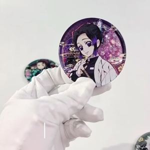 Demon Slayer Rengoku Badge   Brand new design with double-sided pattern 58mm 2D Fan Acrylic Merchandise