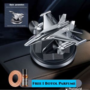 Aksesoris dan parfume dashboard mobil dengan fitur helicopter putar otomatis tenaga surya