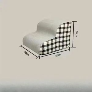 FFBH Pet Ramp High Density Foam Dog Secure Stairs Dog Gate Non-SlipSteps for Older Dogswith Joint Pain Sofa Bed Ladder 8K3Q7