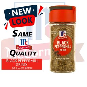 McCormick Black Peppermill Grind 55g Glass Bottle