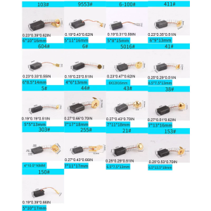 10 miếng Máy xay góc bàn chải carbon mùa xuân bàn chải carbon cho động cơ điện sửa chữa độ cứng cao chống mòn