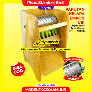 GRIYAPASAH Parutan Kelapa Model Putar Singkong Kunyit Jahe Serbaguna