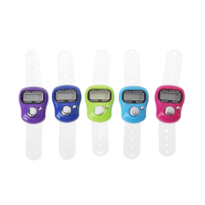 Finger Counter Digital LCD Electronic Finger Counter Manual Clicker Number Lap Tracker Counter for People Muslims