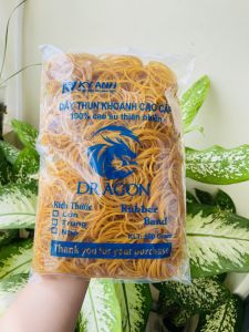 Gói 500g Dây thun khoanh vòng trung dây thun vòng nhỏ dây thun vòng lớn dây thun khoanh cao cấp dây thun vòng cột hàng dây chun vòng thun vàng