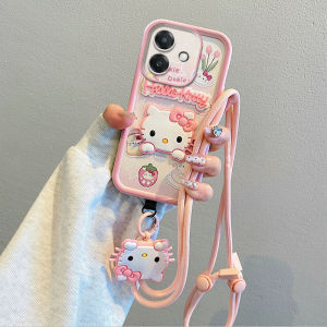 Phone Case Honor 400 Pro Honor400 Honor400Pro 5G Cute Colour 3D Dolls Cartoon Soft Casing with Portable Lanyard Lens Protection Shockproof Silicone Back Cover 2025