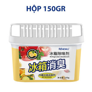 Hộp gel khử mùi tủ lạnh hương chanh Mifan Renewll 150gr - Diệt khuẩn 99% đánh bay khí hôi khó chịu - Hút ẩm bảo quản thực phẩm