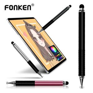 Fonken รองรับแบบยูนิเวอร์แซล2ใน1หน้าจอสัมผัสดินสอสไตลัสวาดภาพปากกาสำหรับ Android ที่ชาร์จยูเอสบีipad iPhone แท็บเล็ต