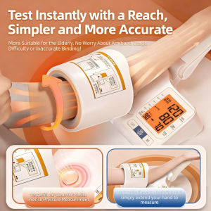 220v Digital Automatic Blood Pressure Monitor For Home Use Upper Arm Cuff Machine - Large Backlight Display Pulse Rate Detection Clinically Accurate For Family(English)