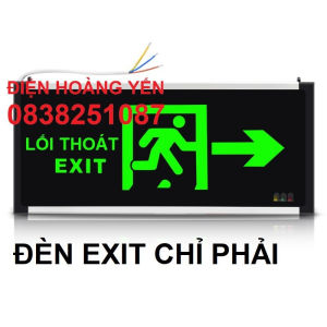 Đèn Sự Cố Khẩn Cấp Chiếu Sáng Kết Hợp Biển Chỉ Dẫn Thoát Nạn Exit