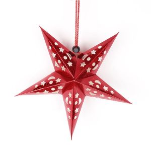 YAHURO 30cm/45cm DIY Party Wedding Lampshade Birthday Festival Lantern Hanging Decorations Paper Star Ornaments