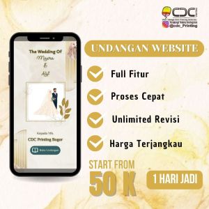 UNDANGAN PERNIKAHAN DIGITAL WEBSITE CANTIK ELEGAN DAN UNIK