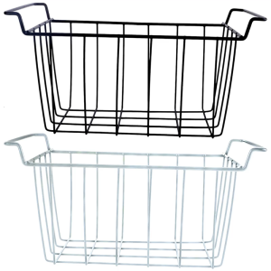 2 Pack Refrigerator Baskets Ventilated Metal Grids Organizers With Corrosions Resisent Coating for Cold Storage