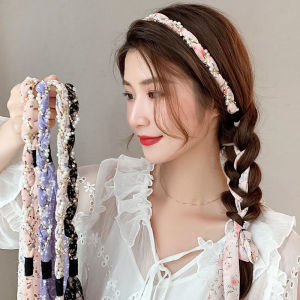 Turban Hair Tie Scarf Long Headbands Women Handle Bags Scrunchies Ribbon Wristband Fashion Hairband Hair Accessories