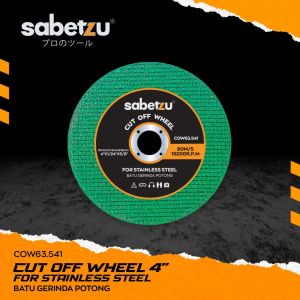 SABETZU Mata Gerinda Batu Potong Besi Stainless Steel 4 Inci Mata Gerinda Batu Potong Besi 4 Inch Cutting Disc 4" Stainless Steel Cutting Of Wheel 4inch x 1.2mm - Mata Pisau Potong Gerinda Untuk Besi Metal Stainless - Mata Gerinda Tangan 4inch Besi