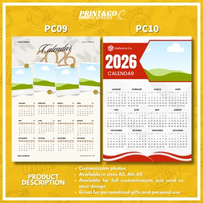 CUSTOMIZED 2026 POSTER CALENDAR