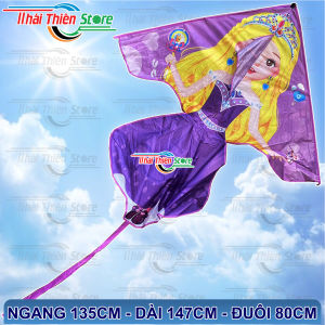 Diều Bé Gái Công Chúa Tóc Vàng 4 Màu