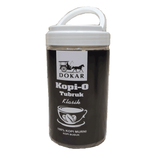 Kopi Java Robusta 165 gr Cap Kopi-O DOKAR (BONUS Toples) 100% Kopi Murni Gilingan Halus Sedikit Ampas