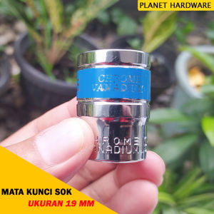 Mata Kunci Sok 19 mm Gagang Ukuran 1/2 Inch  Planet Hardware