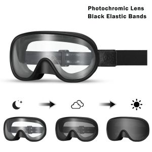 Photochromic UV Protection Motocross Goggles Dustproof Anti-Wind Racing Eyewear for ATV Off-Road Dirt Bike Motorcycle Goggles