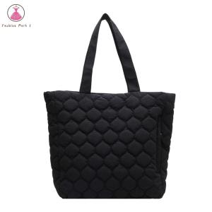 Đa năng túi Tote cho phụ nữ Túi bông chất liệu ny lông bông có đệm nội thất dung tích lớn cho sử dụng thường nhật