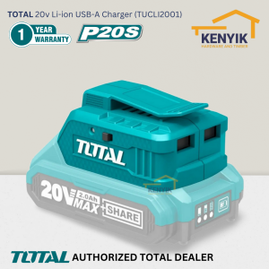 TOTAL 20v Li-ion USB-A Charger (TUCLI2001)