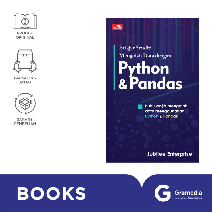 BELAJAR SENDIRI MENGOLAH DATA DENGAN PYTHON DAN PANDAS | Lazada Indonesia