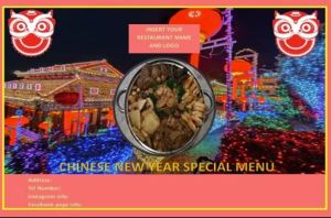 STANDARD FOOD MENU TEMPLATE