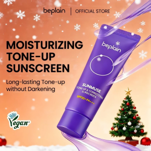 BEPLAIN SUNMUSE TONE UP & CORRECTING SUNSCREEN 50ml SPF50+ PA++++ | Tinted Sunscreen | Hybrid Sunscreen | Natural brightening and color correction | Lightweight and hydrating feel | Powerful broad-spectrum UVA UVB protection