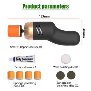 9Pcs Mesin Poles Body Mobil Mini Portable Alat Poles Cat Full Set Mesin Polisher Body Mobil / Motor 8000 Rpm