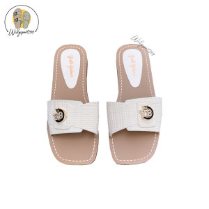 Sandal Perempuan Selop Jelly Motif Gesper Trendi Sendal Teplek Fashion Anti Slip