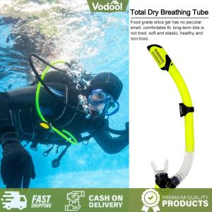 [Vodool Sport Center] Diving Snorkel Silicone Ergonomic Mouthpiece Professional Swimming Underwater Diving Air Tube Hose Snorkeling Gear