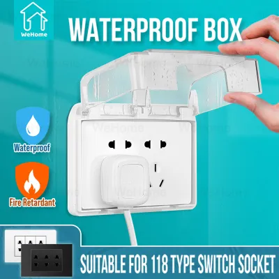 WeHome Socket Waterproof Cover 118 Type Switch Protection Cover Kids Safety Leakproof Plug Cover
